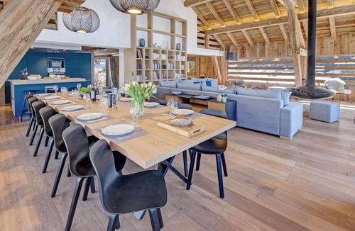 La Clusaz Ski Chalet | Chalet, view panoramic, swimming pool, terrace, balcony, fireplace or stove, parking, tv, 375m²