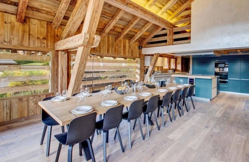 La Clusaz Ski Chalet | Chalet, view panoramic, swimming pool, terrace, balcony, fireplace or stove, parking, tv, 375m²