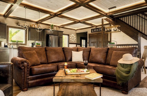 Chalet Village North Cabin | Chalet Village Luxury Cabin! INSANE Views,4 King Beds,Theater,Hot Tub,Game Room!