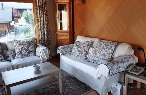 Graechen Ski Chalet | Chalet with view on the Weisshorn from terrace/bedroom/livingroom