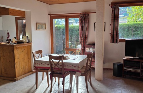 Saint-Gervais-les-Bains Apartment | Charming duplex apartment in the heart of the village: view, quiet, fireplace and sauna