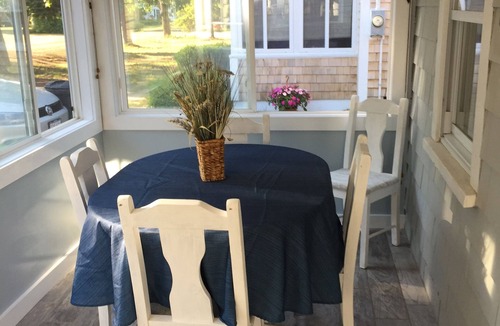 Dennis Port Cottage | Charming 3 bdrm - walk to beach - cozy fireplace.