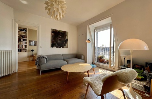 Jardin des plantes Apartment | Charming 3-room apartment in the 5th arrondissement overlooking the roofs of Paris