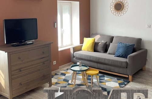 Saint-Just-la-Pendue Apartment | Charming apartment .. in visible stones bright cozy modern in the countryside