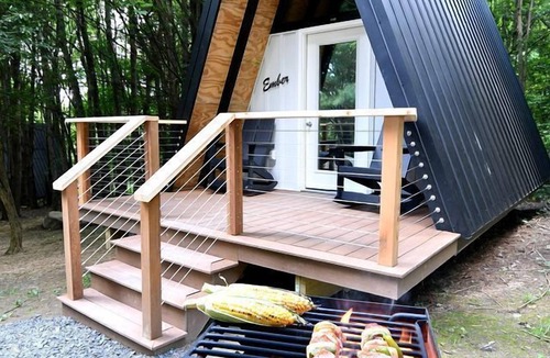 Bristol Hills Cabin | Charming A-Frame Cabin for a Relaxing Glamping Getaway Surrounded by Nature near Canandaigua Lake, New York