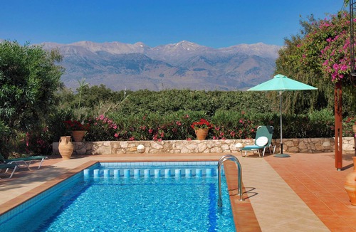 Vamos Villa | Charming and serene villa with pool, lush garden, sea and mountain view