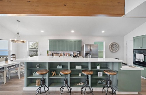 San Leon House | Charming Bayfront Home w/Pool, Pier, and Firepit