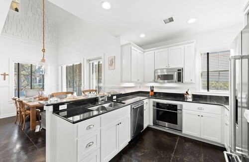 WaterSound Beach House | Charming Beach Bungalow with Golf Cart, Bikes and Screened-in Porch