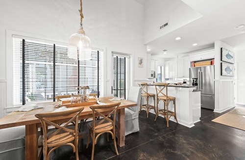 WaterSound Beach House | Charming Beach Bungalow with Golf Cart, Bikes and Screened-in Porch