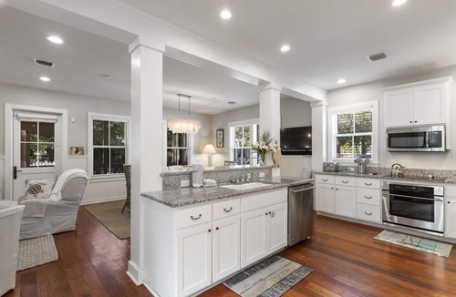 WaterSound Beach House | Charming Beach Retreat with Private Pool, Fire Pit, Bikes and Golf Cart