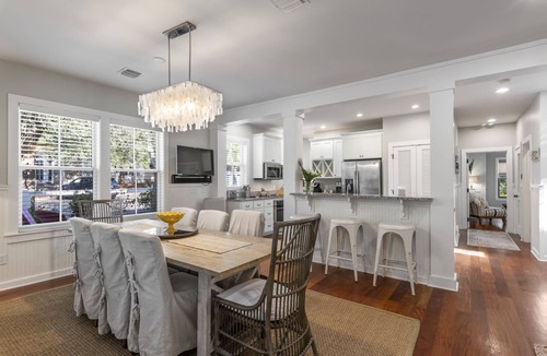 WaterSound Beach House | Charming Beach Retreat with Private Pool, Fire Pit, Bikes and Golf Cart