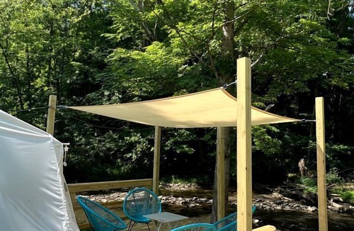 Smithfield RV Rental | Charming Bell Tent Stay at Working Farm in Smithfield, Pennsylvania for Glamping at its Best