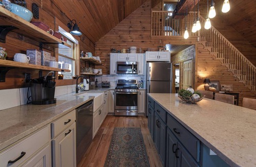 Saluda Cabin | Charming Blue Ridge Cabin w/Private Pond & Waterfall | Deer Haven by AvantStay