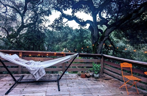 Carmel Valley Cabin | Charming cabin in Carmel Valley with private trail and wood-burning fireplace