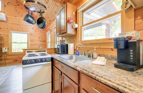 Laurel Springs Cabin | Charming Cabin w/Wraparound Deck in Blue Ridge!