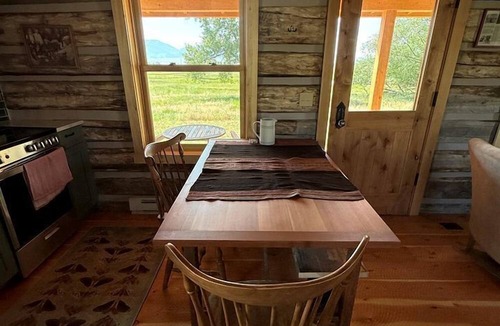 Ennis Cabin | Charming Cabin with Pond and Mountain Views near Downtown Ennis, Montana
