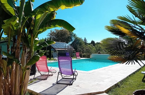 Le Menoux Cottage | Charming Cottage with Heated Pool, Private Garden, Near Creuse River and Historic Villages