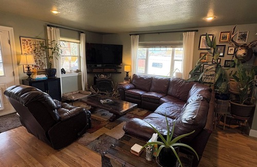 Three Forks House | Charming, dog-friendly, 2-bedroom house in Three Forks with AC and fenced yard.