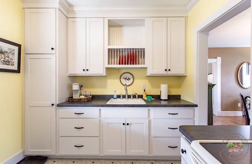 New Glarus Apartment | Charming Downtown Two Bedroom w/Fireplace
