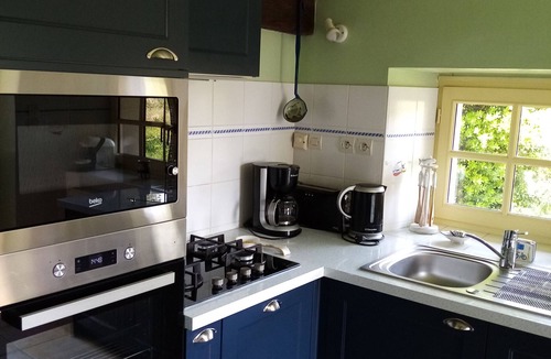 Ballon-Saint-Mars Cottage | Charming Renovated Farmhouse with Pond and Bikes, Sleeps 8, Near Scenic Trails