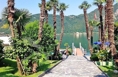 Bissone Apartment | Charming Gardenview App. 105 by Interhome