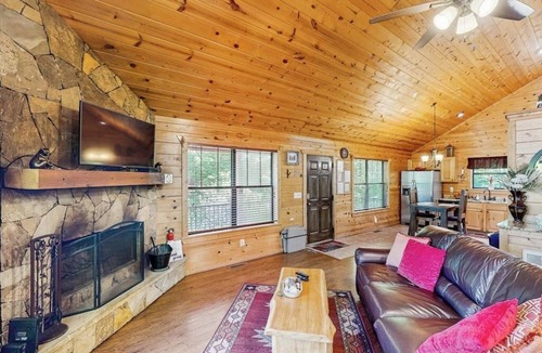 Sautee Nacoochee Cabin | Charming Getaway with Private Hot Tub, Sauna, & Pretty Mountain Views