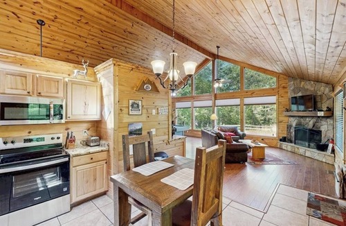 Sautee Nacoochee Cabin | Charming Getaway with Private Hot Tub, Sauna, & Pretty Mountain Views