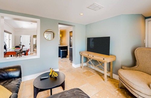 Isles of Capri House | Charming home with inviting patio, W/D, central AC & grill