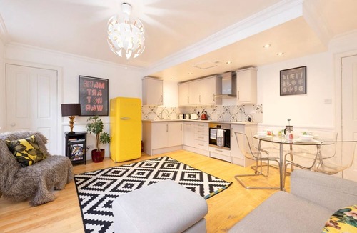 Old Town Apartment | Charming Home with Patio Nearby the Castle