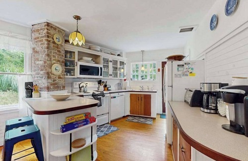 East Chop House | Charming home with walkable beach, large yard, deck, fire pit, and A/C