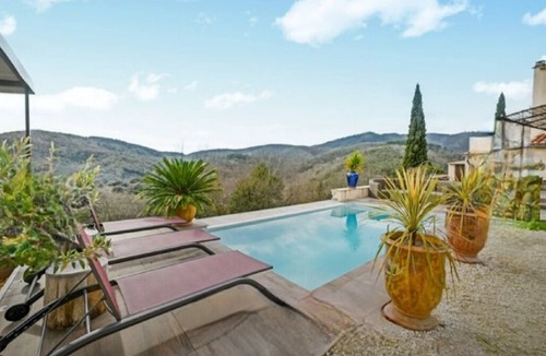 Saint-Paul-la-Coste House | Charming house with infinity pool and view of the Cevennes mountains