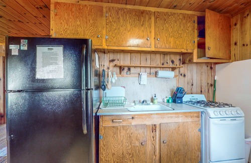 Indian River Cottage | Charming lakefront cottage with large yard, dock, & fire pit - close to downtown