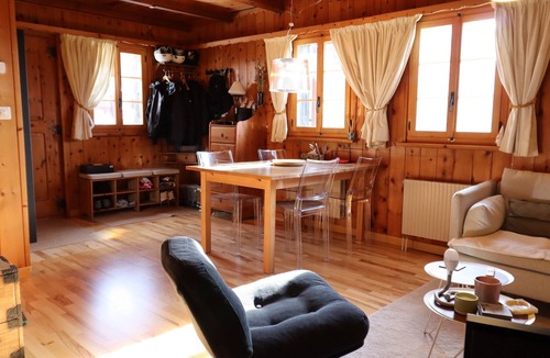 Chandolin Ski Chalet | Charming little cottage on two floors, welcoming and friendly with a magnificent panoramic view, for