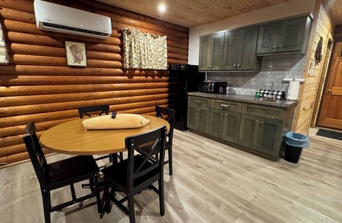 Kimbolton Cabin | Charming log cabin on gravel back road with peace, quiet, all amenities of home