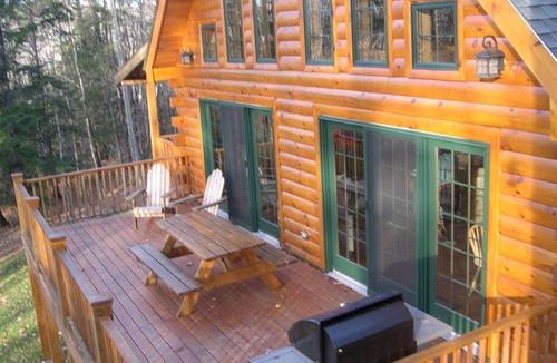 Campton House | Charming log home, spacious yet cozy, nestled in the White Mountain region.