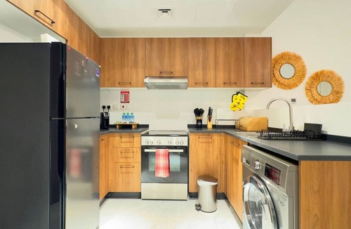 Masdar City Apartment | Charming Oasis: 1BR Comfort for Up to 3 Guests