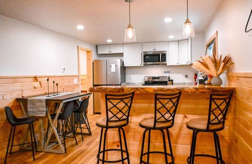 Boyne Falls Cabin | Charming Red Cabin in the woods. A perfect stay just 3 min from ski resort!