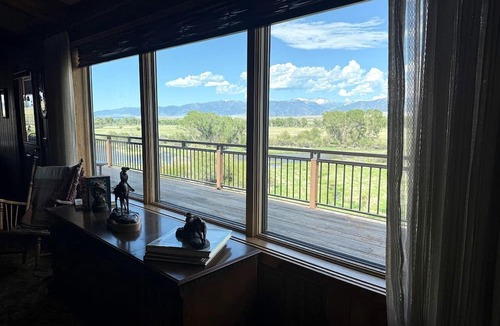 Ennis House | Charming Riverfront Guest House with Deck Overlooking Madison River, Near Ennis, Montana