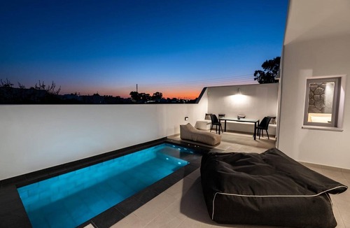 Perissa Villa | Charming Santorini Villa | 2 Bedrooms | Premium Villa | Private Heated Pool