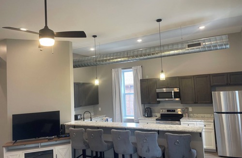 Millstadt Apartment | Charming second story 2-bedroom apartment in Millstadt with WiFi and AC