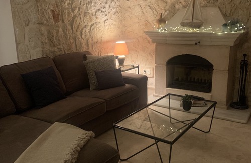 Olympos Apartment | Charming Stone 2 Bed Apt w/Shared Pools, Tennis Courts, Sea Bathing Platforms
