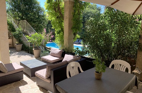 Brignon Apartment | Charming Stone Apartment house, with swimming pool near Uzès