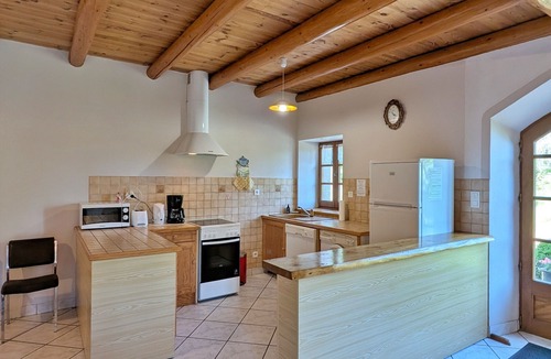 Allegre Cottage | Charming Stone House with Creek, Near Medieval Village, Pet-Friendly
