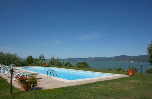 Monte del Lago Villa | Charming stone villa situated on the top of a hill with breathtaking views of Lake Trasimeno, not fa