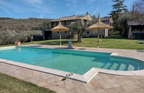 Monte del Lago Villa | Charming stone villa situated on the top of a hill with breathtaking views of Lake Trasimeno, not fa
