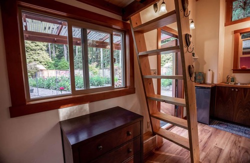 Fort Bragg Apartment | Charming Tiny House nestled in the redwoods, less than a mile from the beach.
