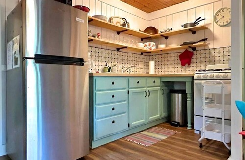 Mayfield Cabin | Charming Waterfront Cabins with Hot Tub & Private Beach Access near Traverse City, Michigan