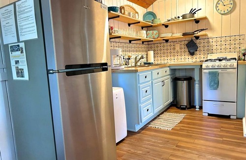 Mayfield Cabin | Charming Waterfront Cabins with Hot Tub & Private Beach Access near Traverse City, Michigan