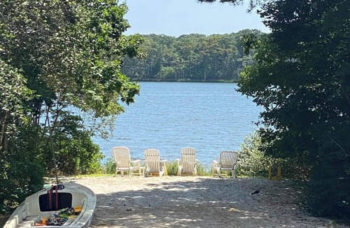 Bass River House | Charming Waterfront Cape Cottage with Private Beach and Beautiful Water Views