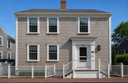 Nantucket Town House | Charming White Unit - King Bed and Private Bath